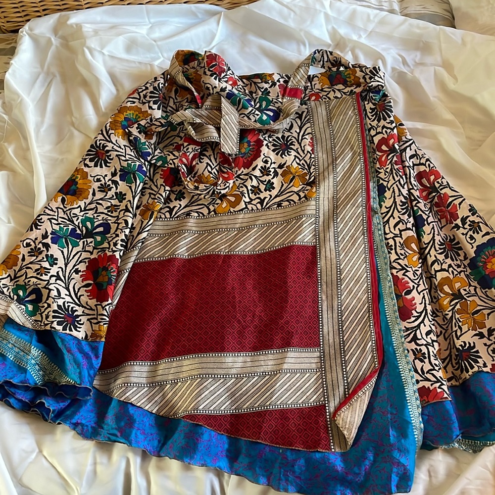 Darn Good Yarn sari wrap skirt